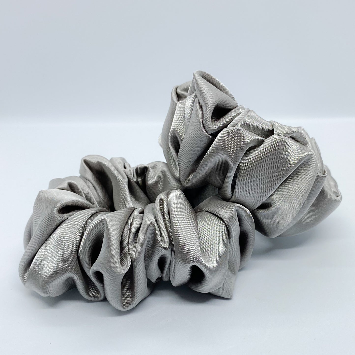 Medium Satin "Gray" Scrunchie