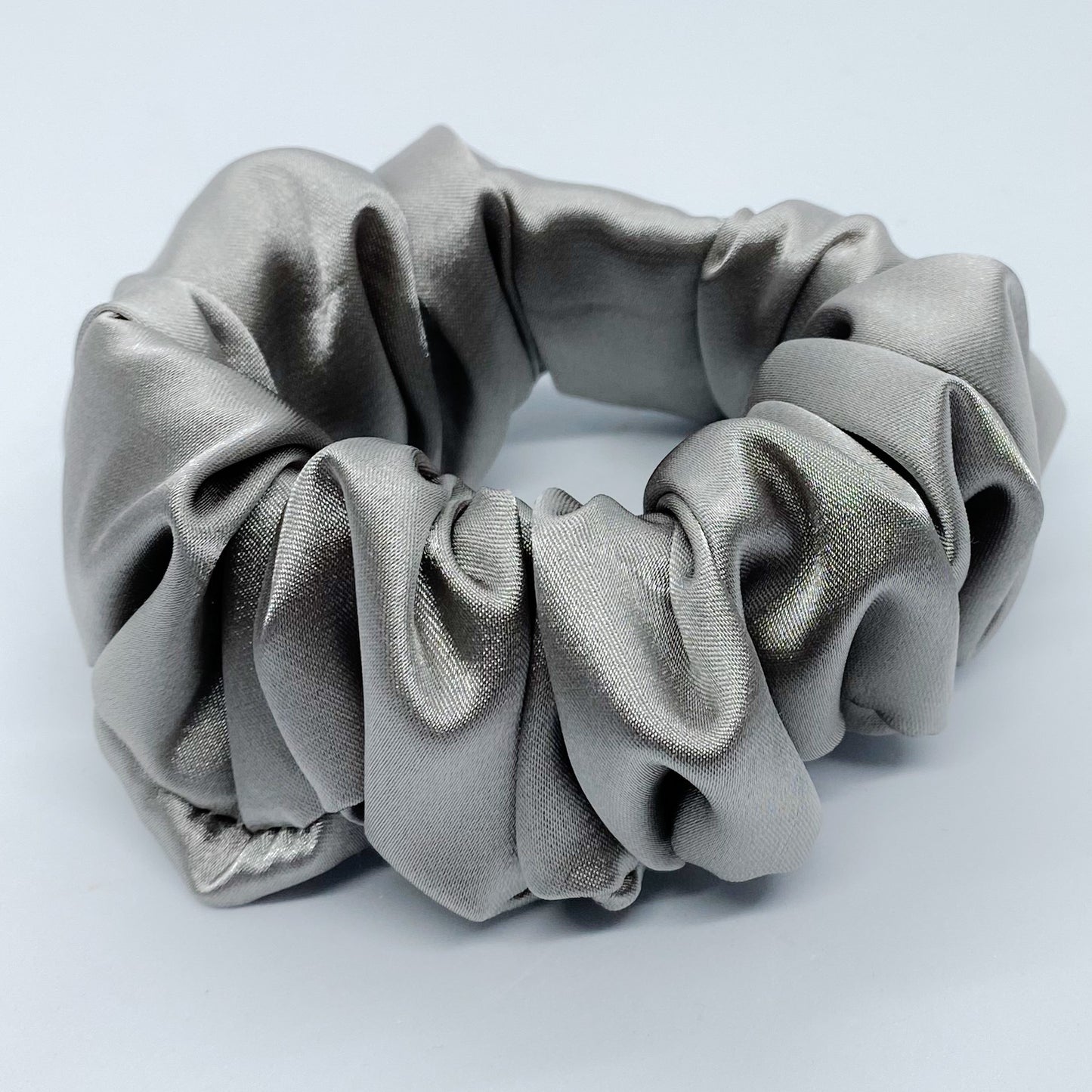 Medium Satin "Gray" Scrunchie