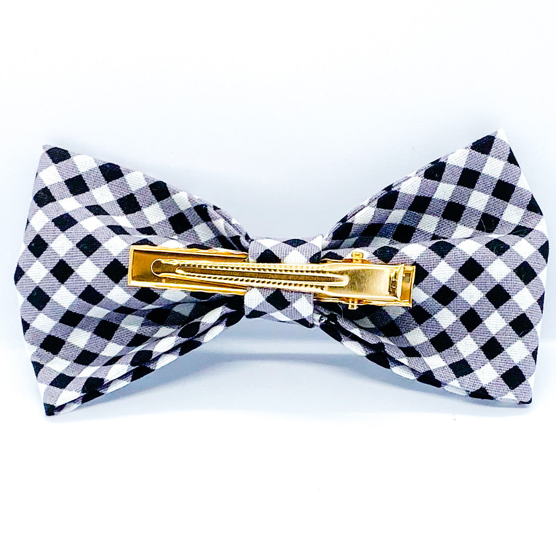 Tuxedo Hair Bow "Gingham"