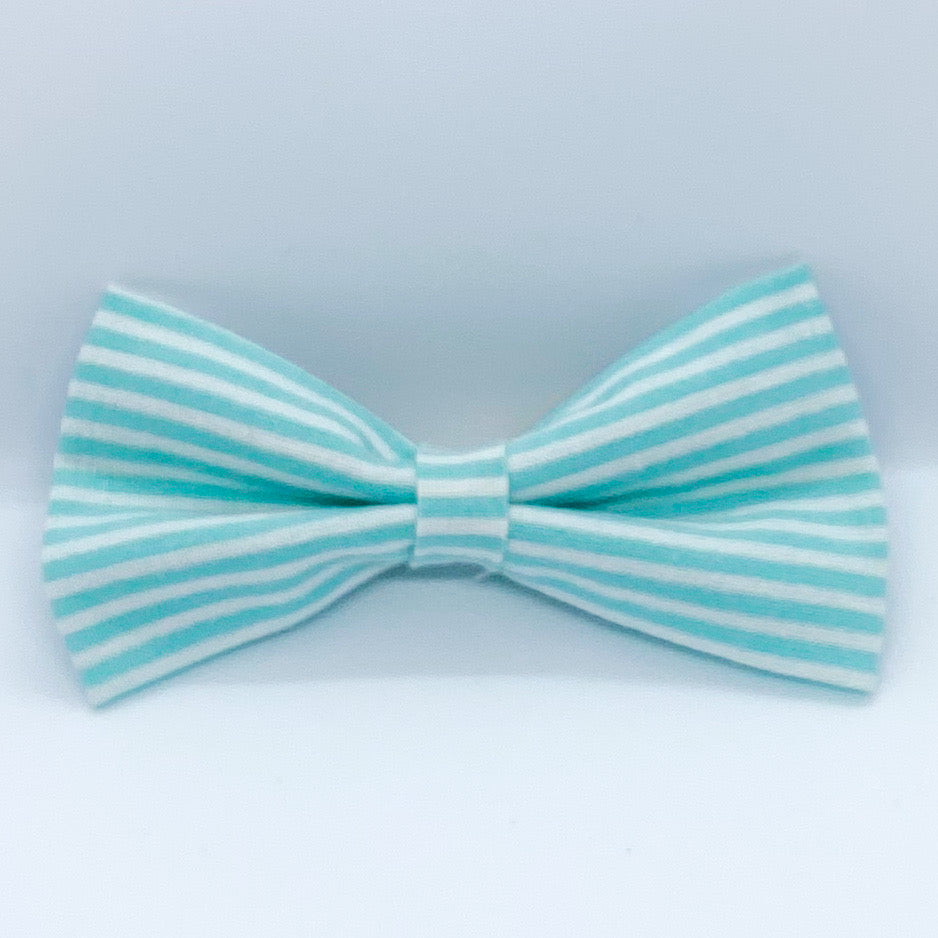 Tuxedo Hair Bow "Aqua Dreams"