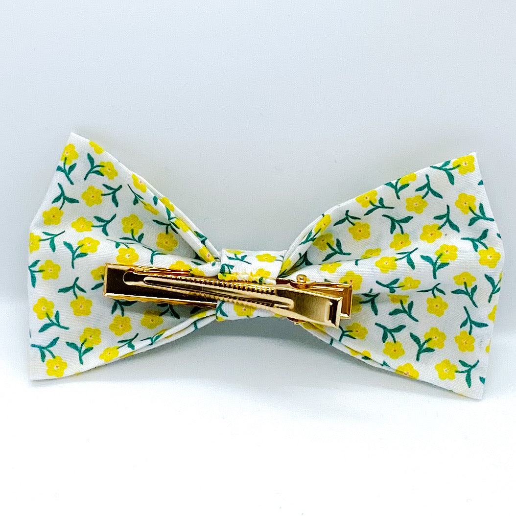 Tuxedo Hair Bow "Summer Florals"