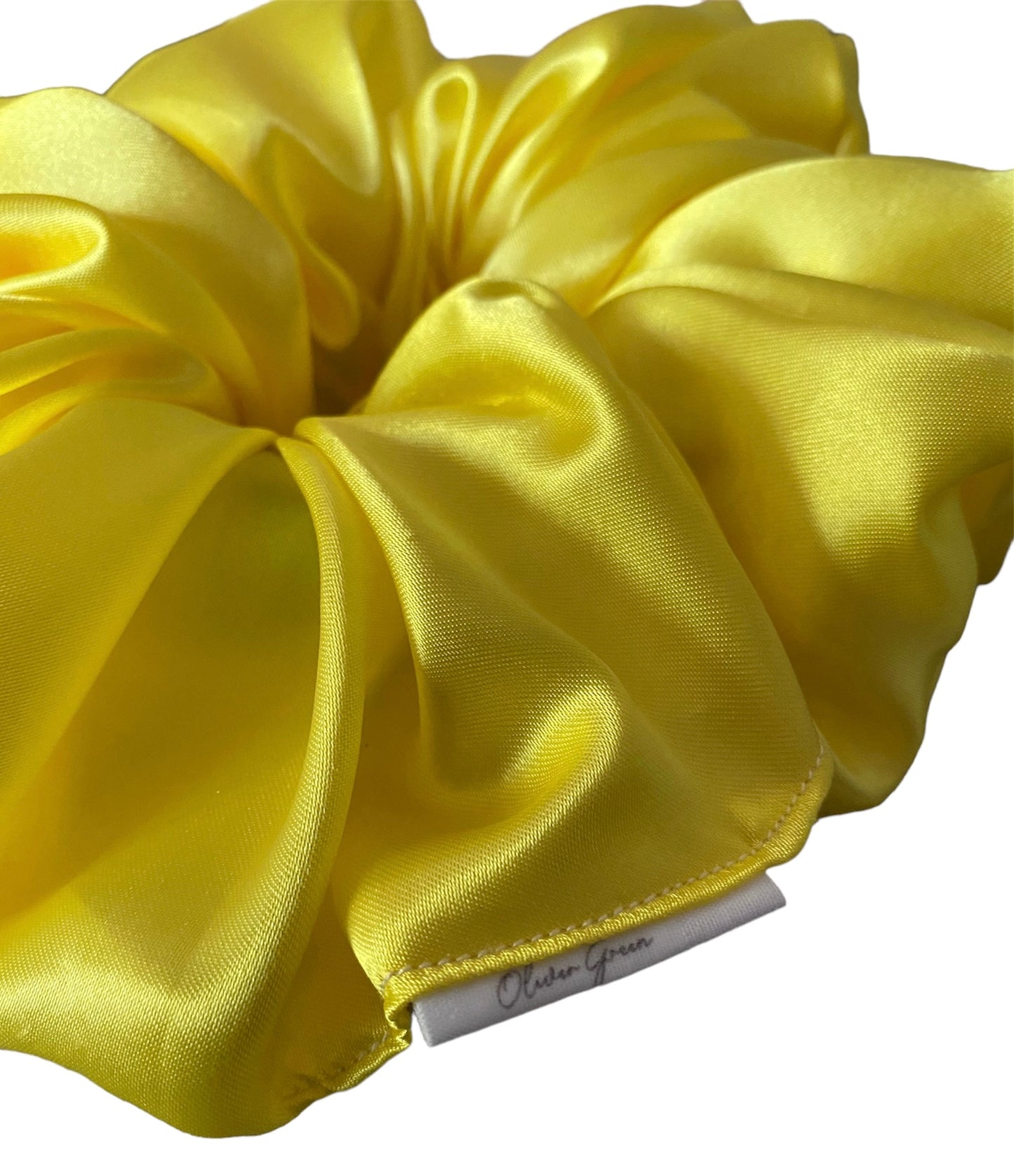 XL "Yellow" Satin Scrunchie