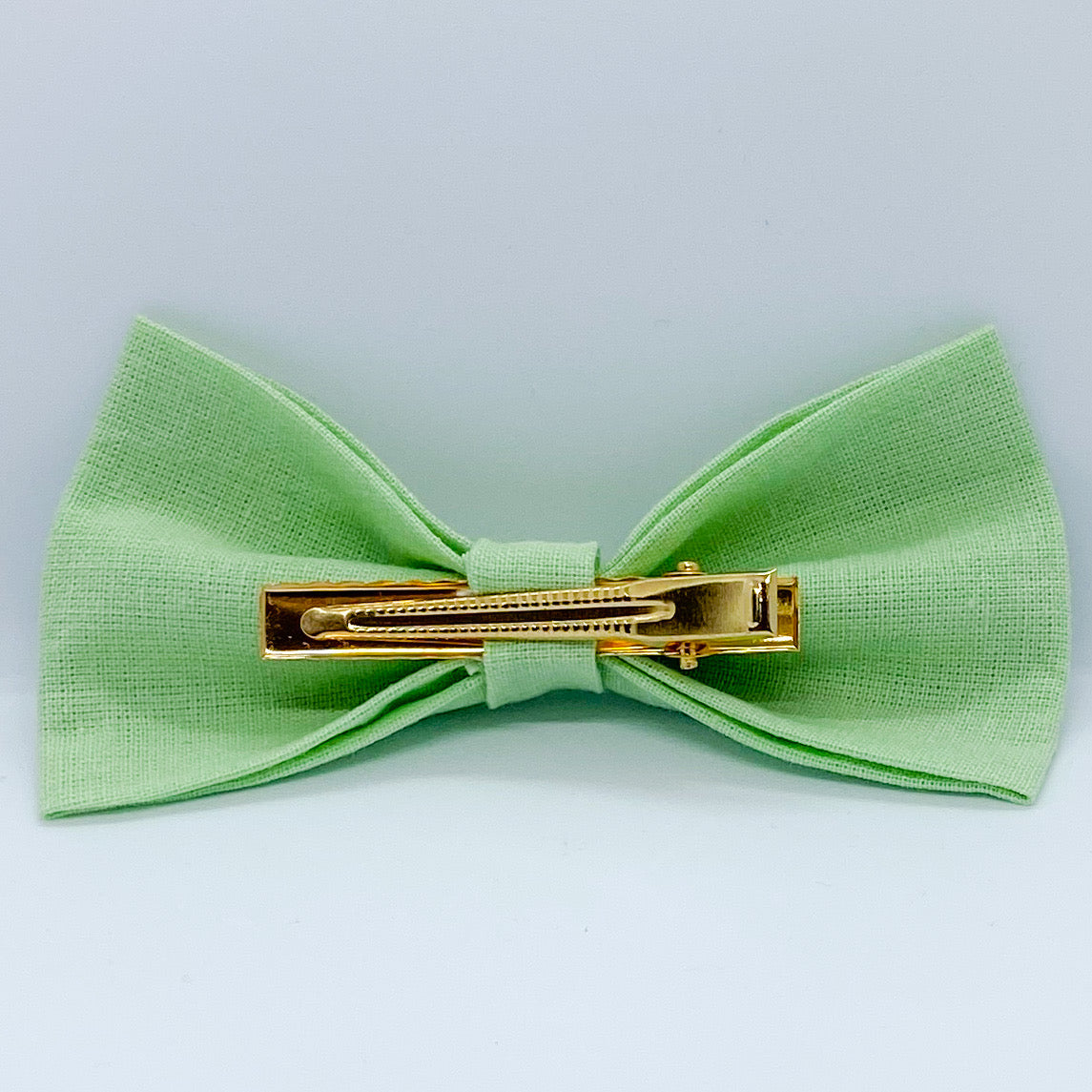 Tuxedo Hair Bow "Pastel Green"