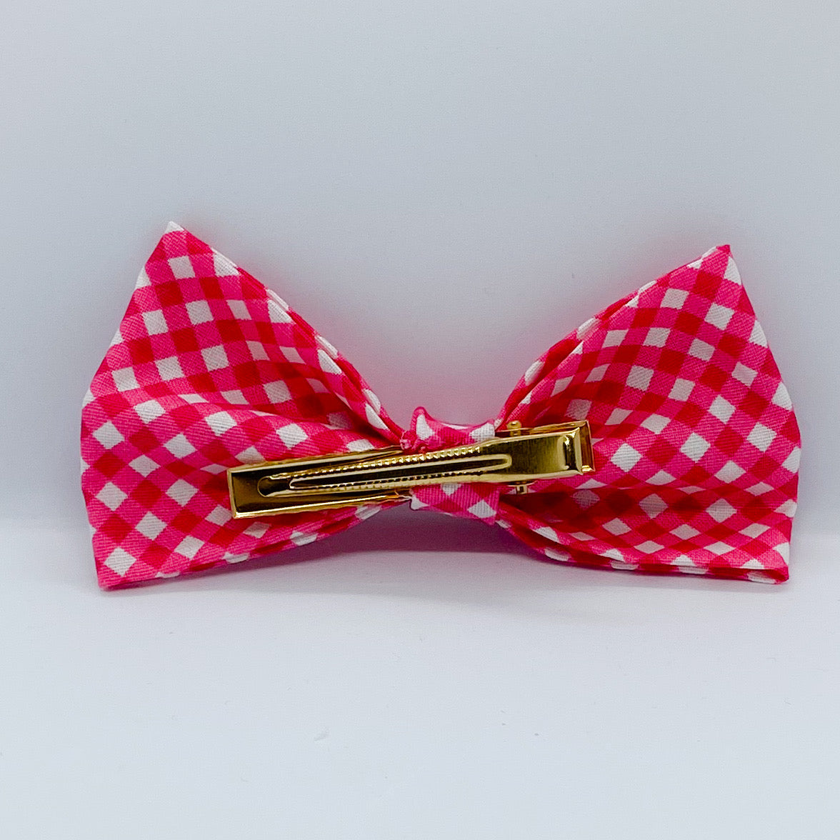 Tuxedo Hair Bow "Gingham"