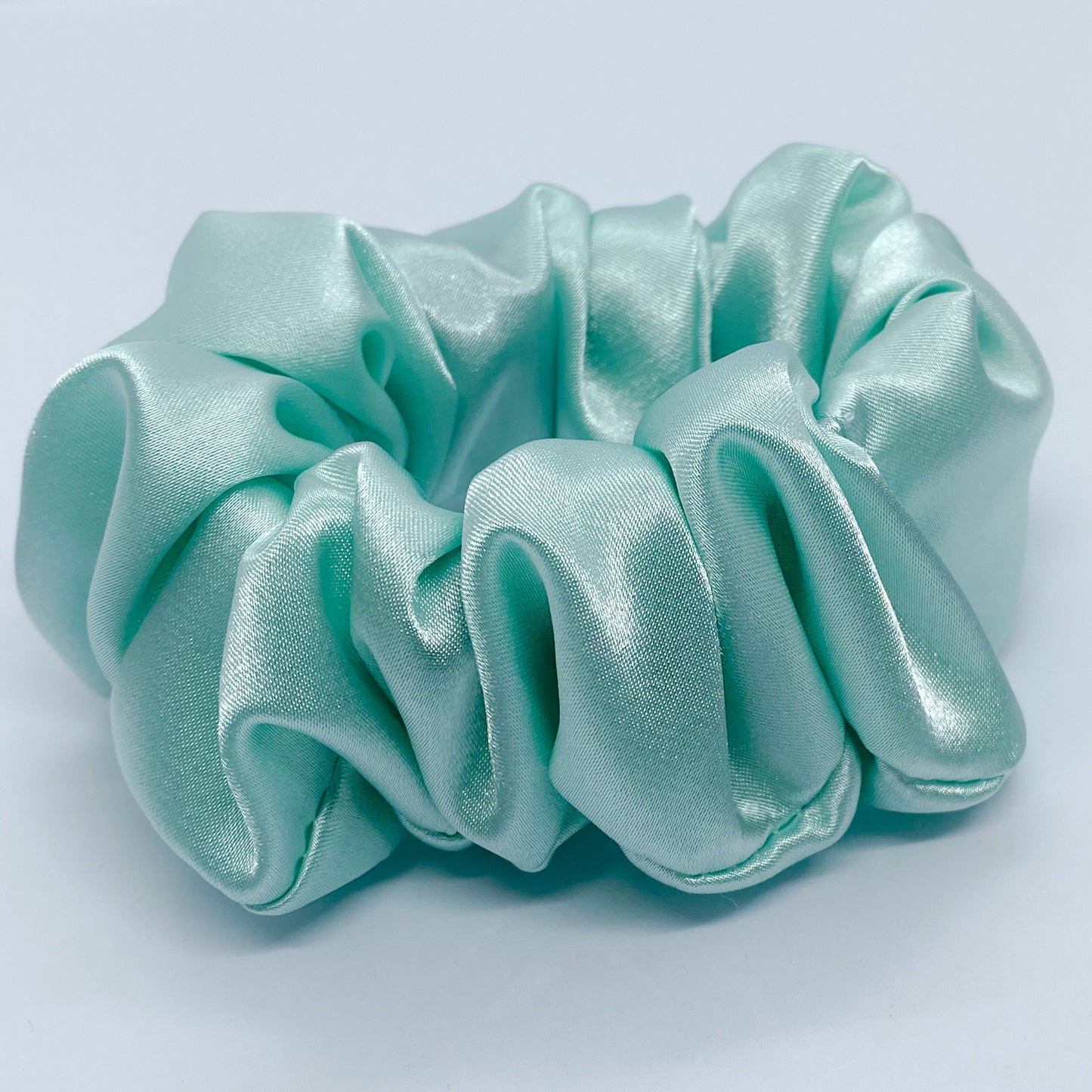 Medium Satin "Turquoise" Scrunchie