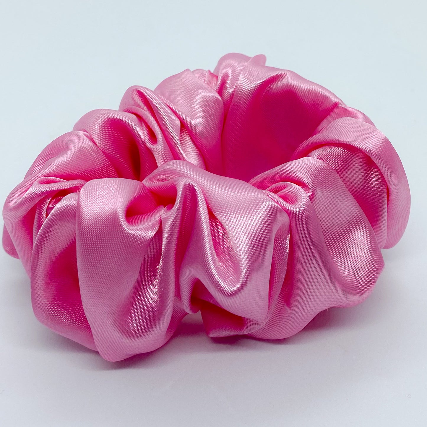 Medium Satin "Pink" Scrunchie