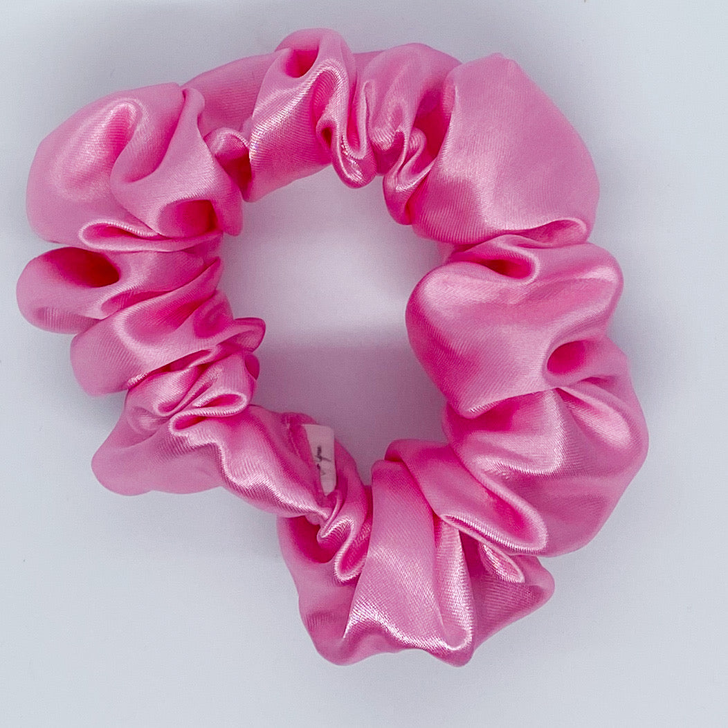 Medium Satin "Pink" Scrunchie