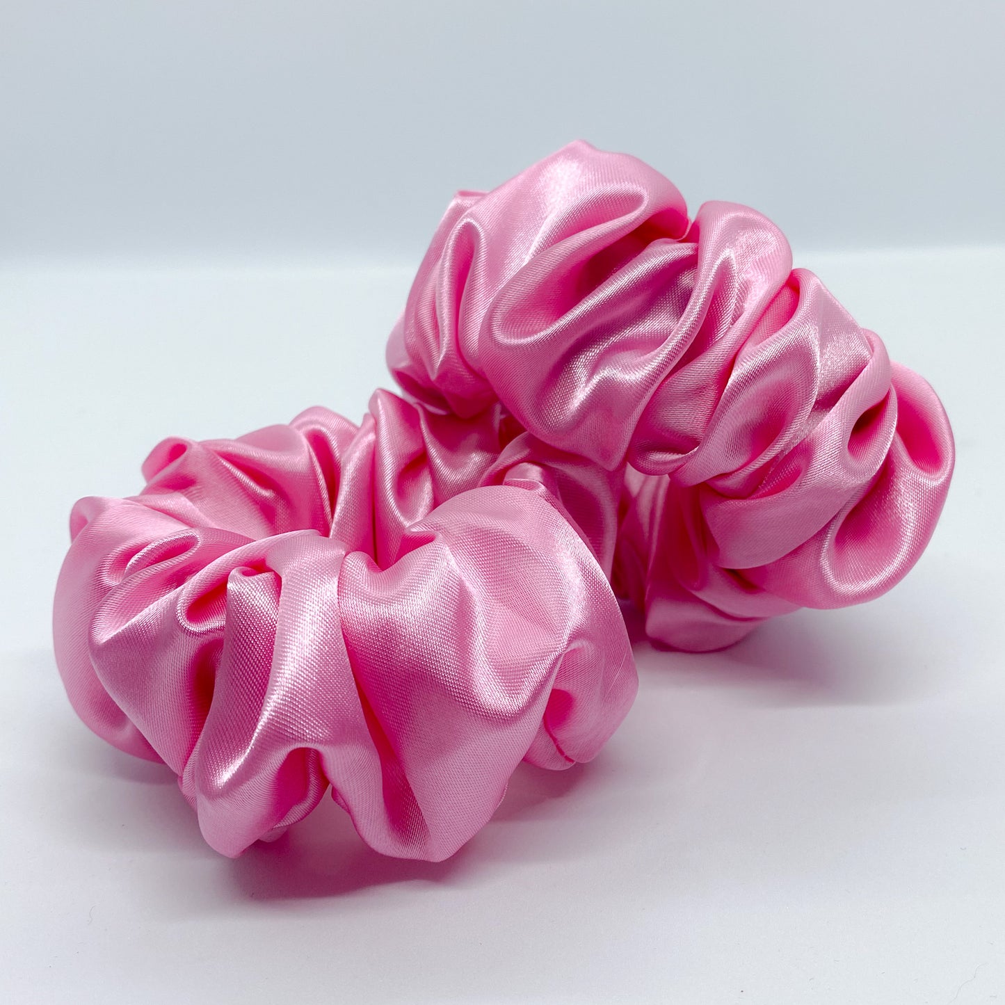 Medium Satin "Pink" Scrunchie