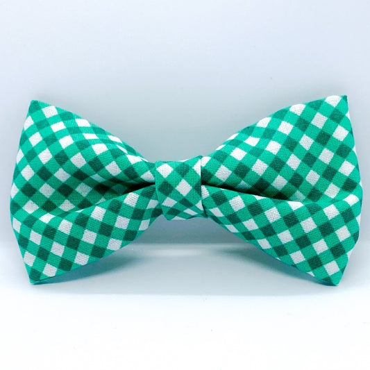 Tuxedo Hair Bow "Gingham"