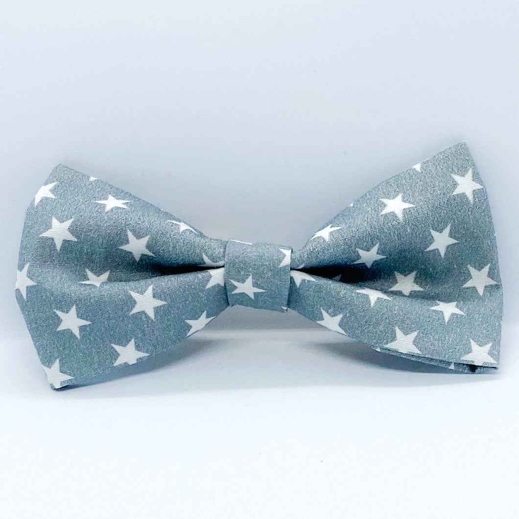 Tuxedo Hair Bow "Stars"