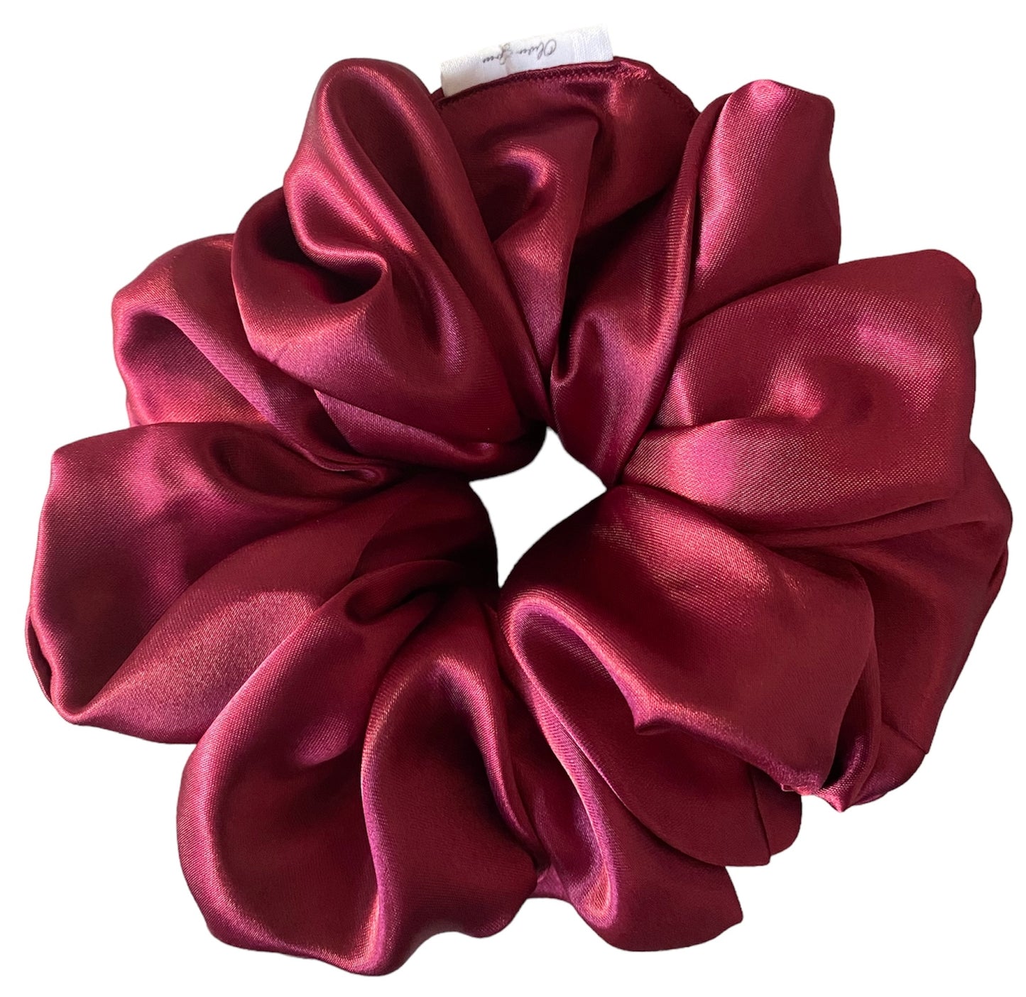 XL "Maroon" Satin Scrunchie