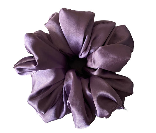 XL "Purple Amethyst" Satin Scrunchie