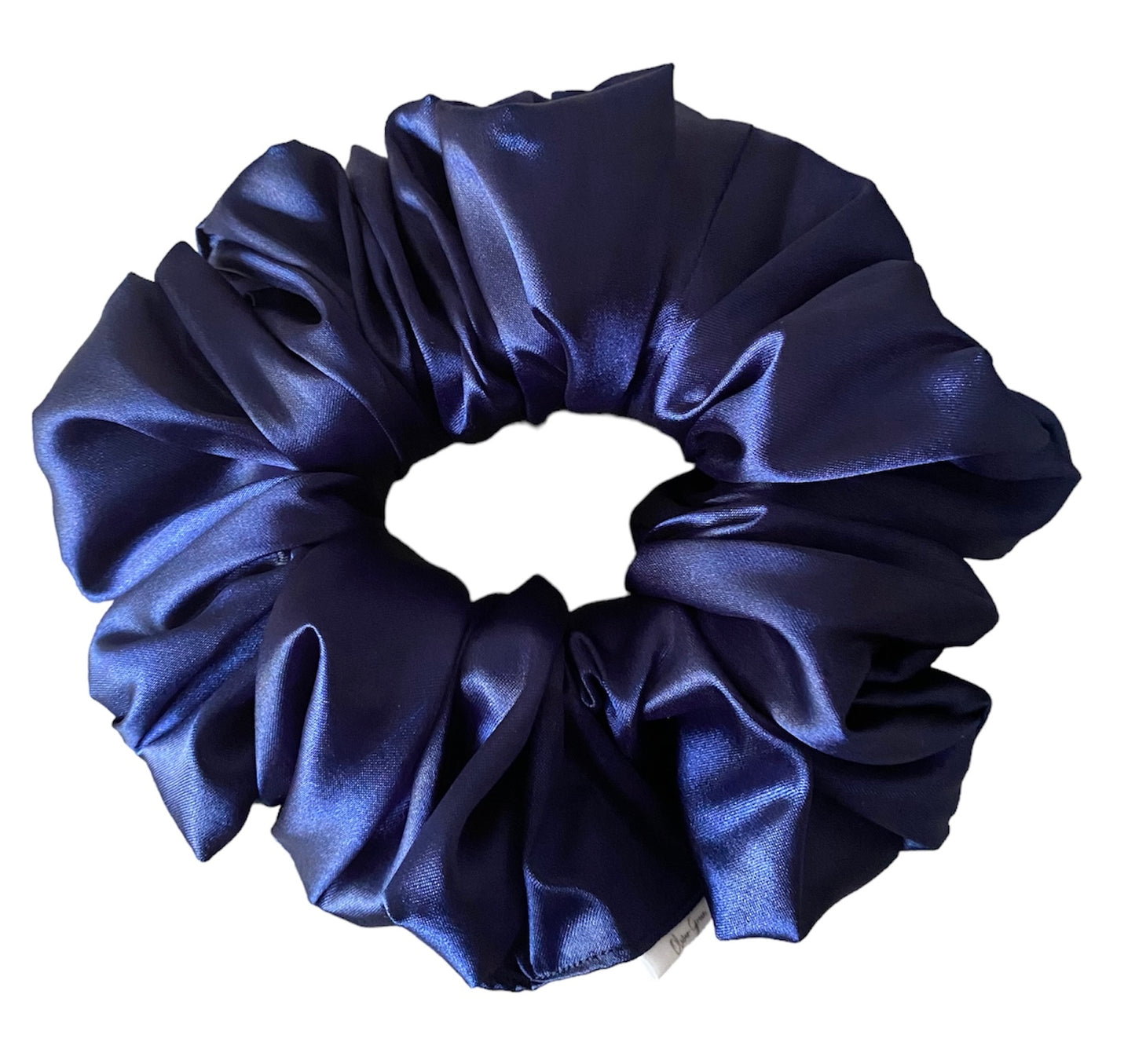 XL "Midnight Blue" Satin Scrunchie