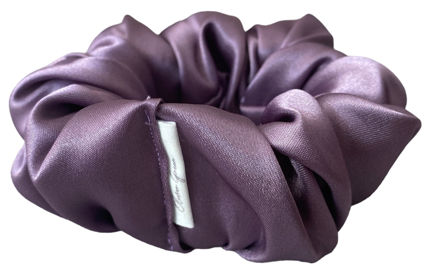 Medium Satin "Purple Amethyst" Scrunchie