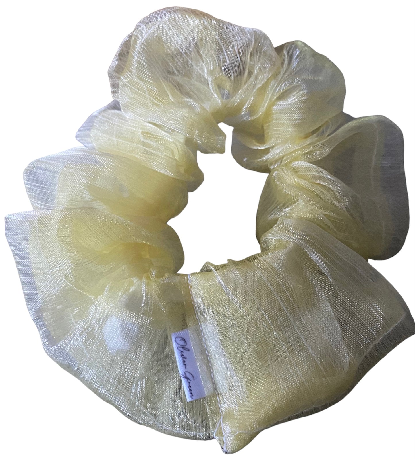 Medium Sheer "Yellow" Scrunchie