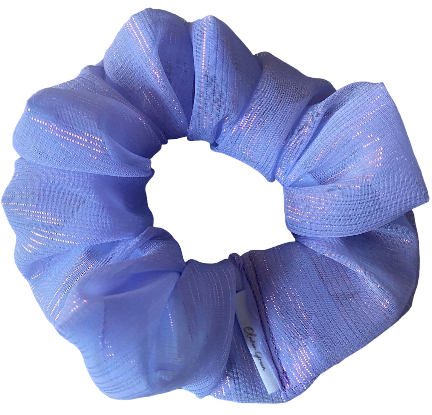 Medium Sheer "Metallic Purple" Scrunchie