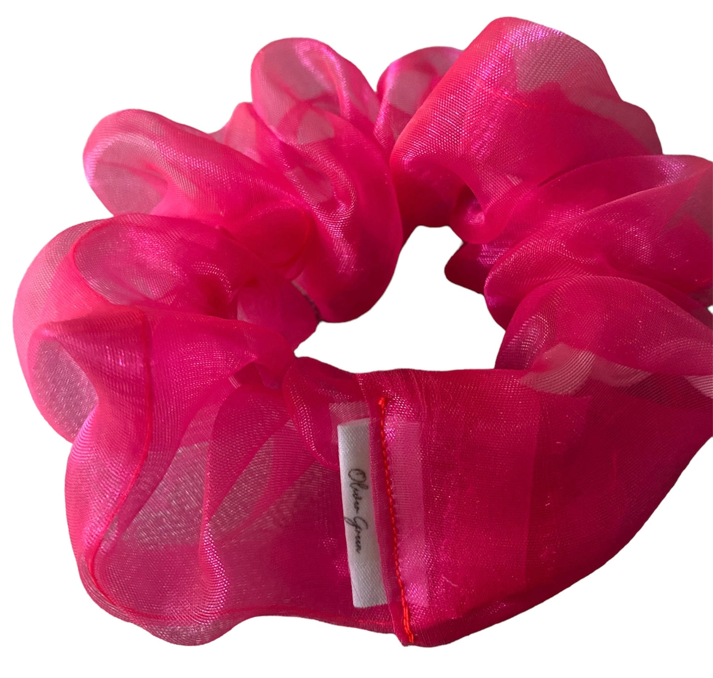 Medium Sheer "Hot Pink" Scrunchie