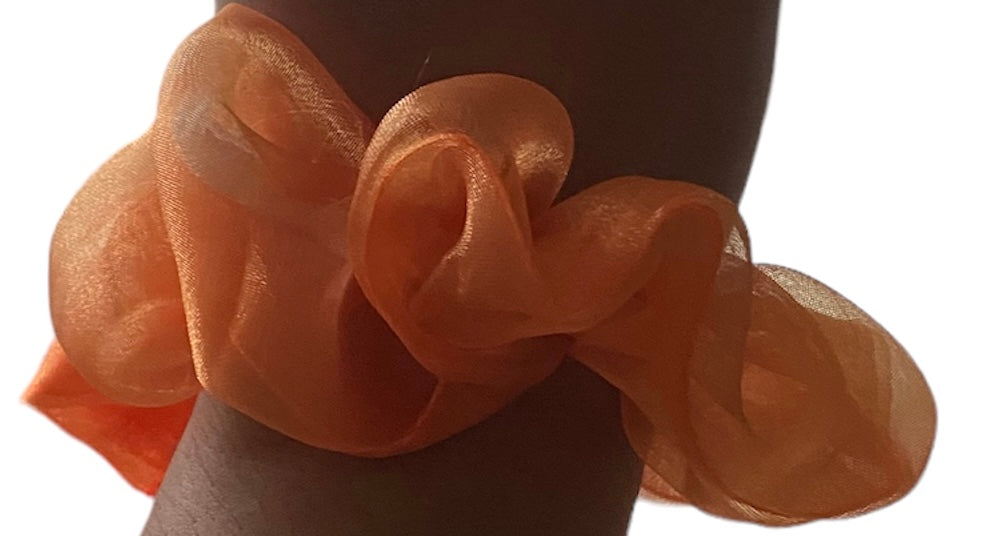 Medium Sheer "Orange" Scrunchie