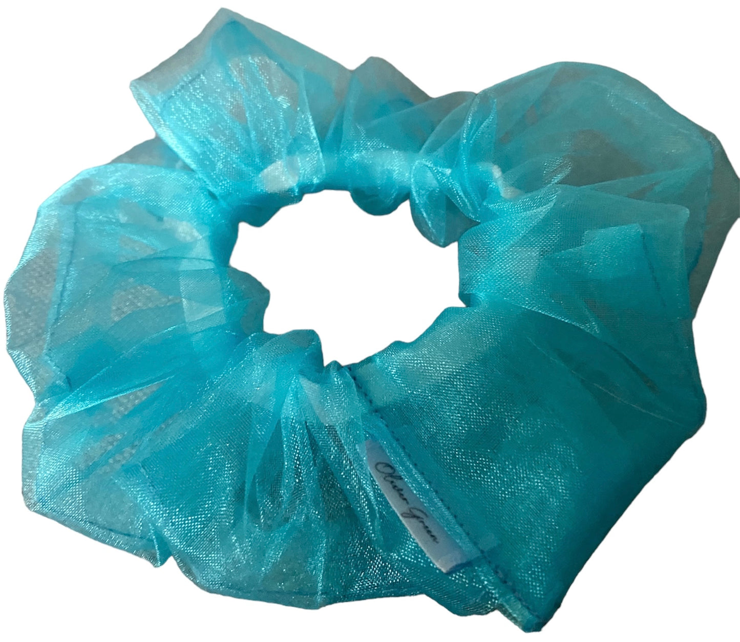 Medium Sheer "Blue" Scrunchie