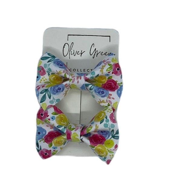 Bright & Bubbly Flowers Bow