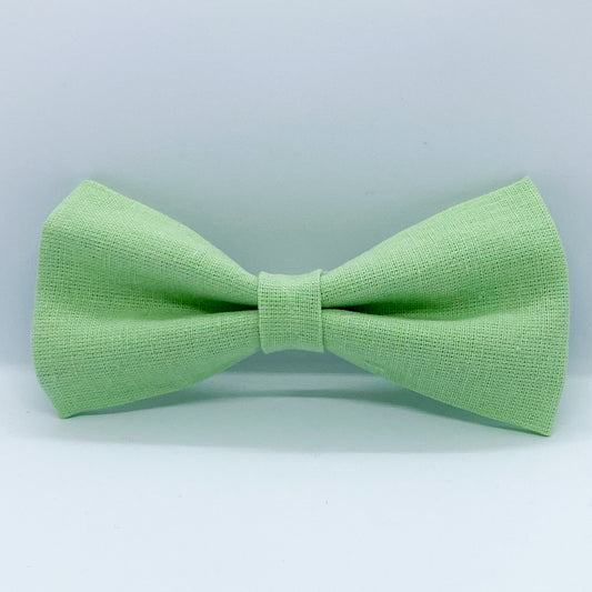 Tuxedo Hair Bow "Pastel Green"